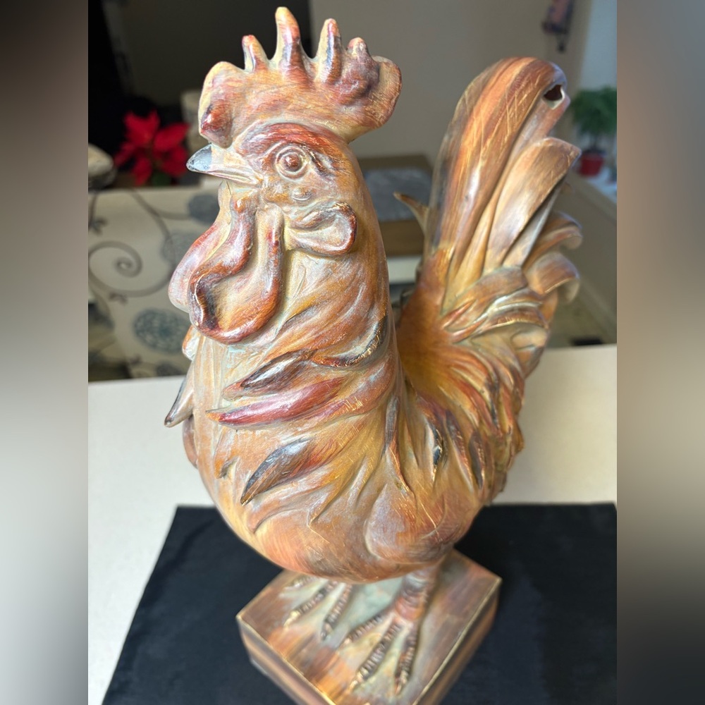 🔥🔥🔥Large Rustic Rooster Figurine - Picture 6 of 8